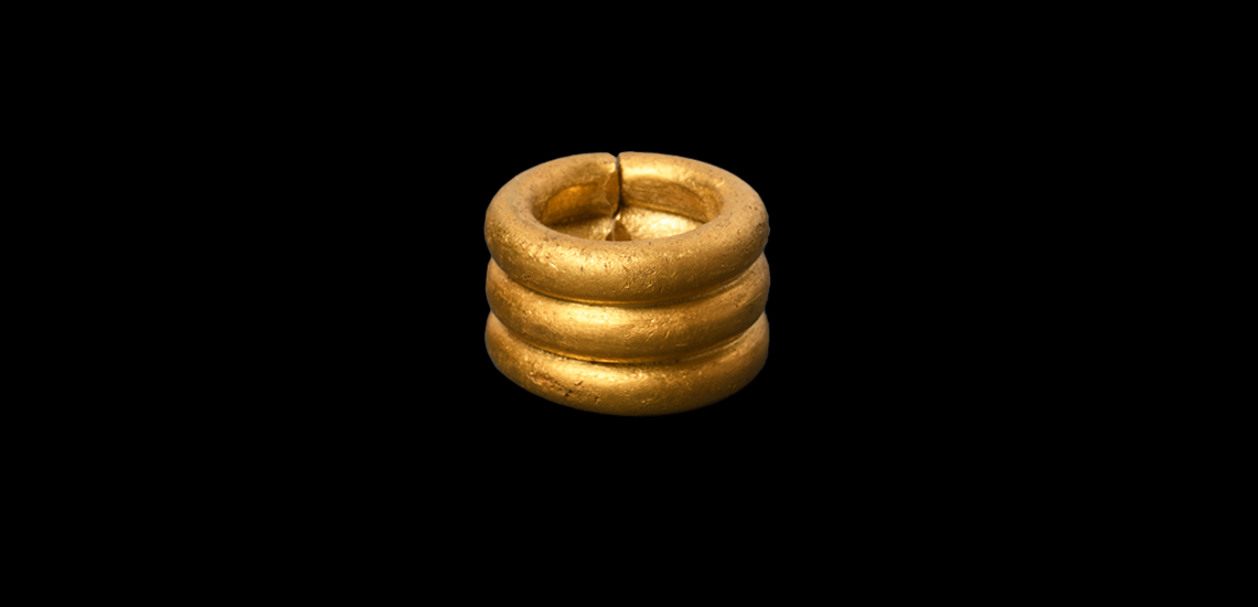 'The Ashby Magna' British Bronze Age Triple-Banded Gold Penannular Ring