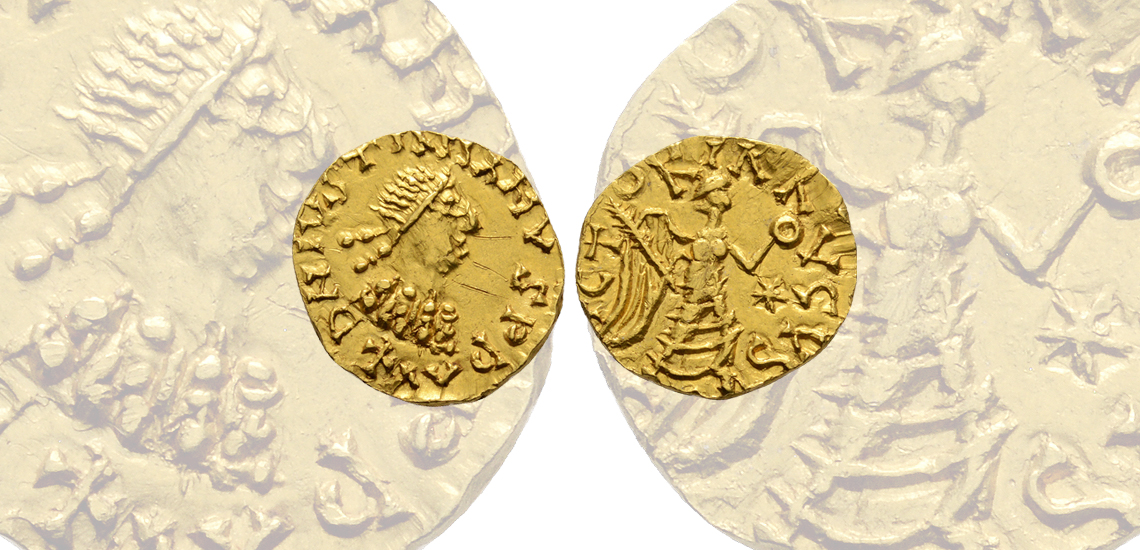 Merovingian Pseudo-Imperial Gold Tremissis