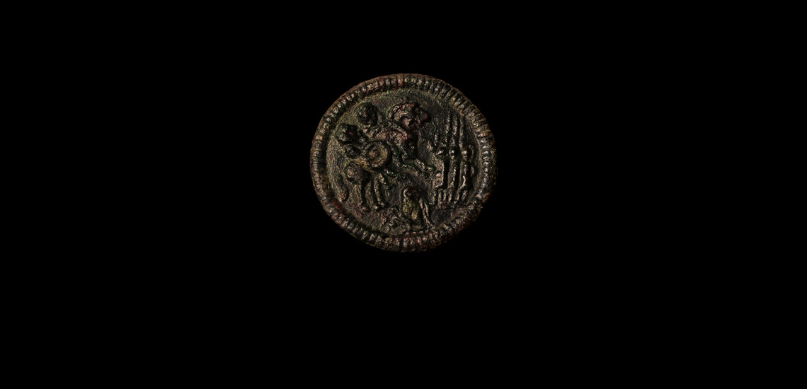 Romano-British Bronze Adlocutio Type Repoussé Brooch <br>(Believed to be the best known example of this exceptionally rare type)