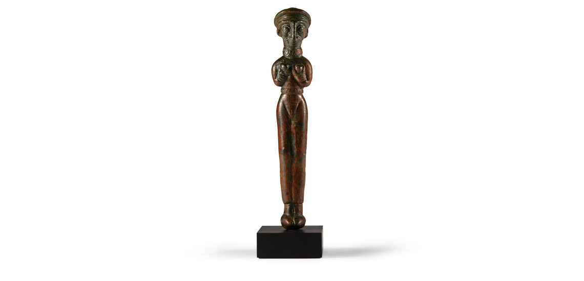 Canaanite Bronze Statuette of a Goddess