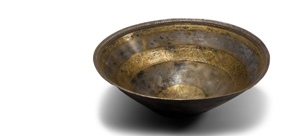 Hellenistic Decorated Silver-Gilt Bowl