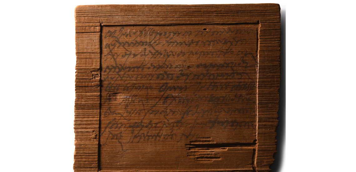 Roman Inked Wooden Tablet