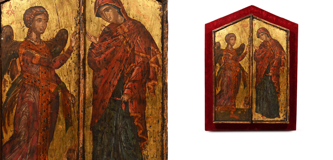 Doors with Annunciation of the Virgin Scene