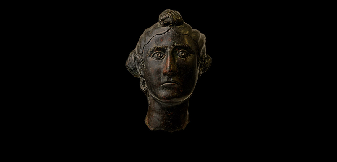 Life Size Roman Bronze Head of an Empress
