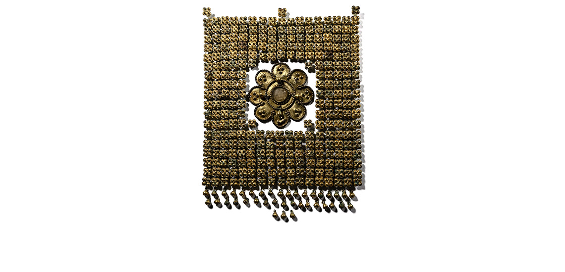 Byzantine Gilt Bronze Armour Decoration Set