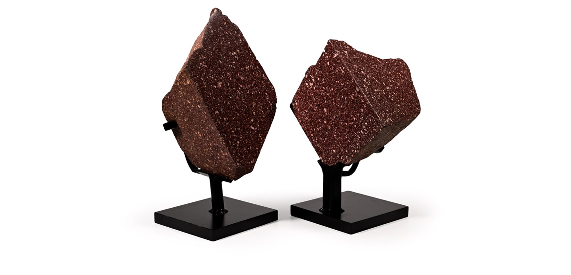 Late Roman Porphyry Imperial Sarcophagus Fragments