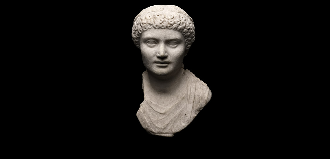 Roman Marble Portrait Bust of an Aristocratic Woman