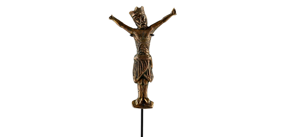 Medieval Bronze Figure of Christ