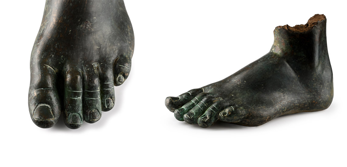 Life-Size Roman Statue Foot of a Young Athlete