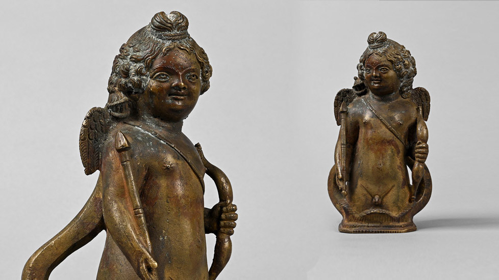 Large Roman Bronze Chariot or Lectica Mount of Cupid