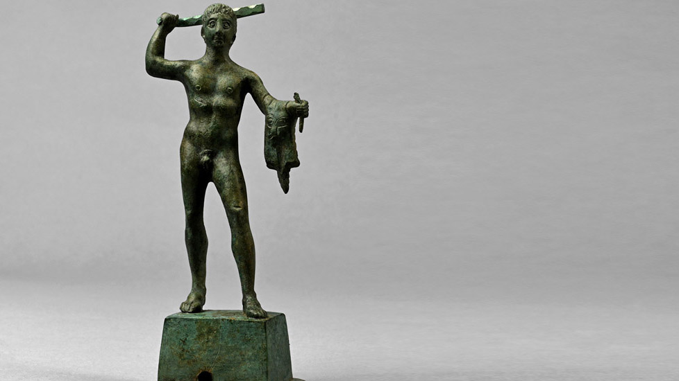 Roman Bronze Statuette of Hercules
