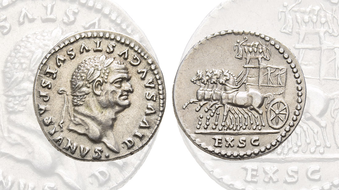 Divus Vespasian AR Denarius.