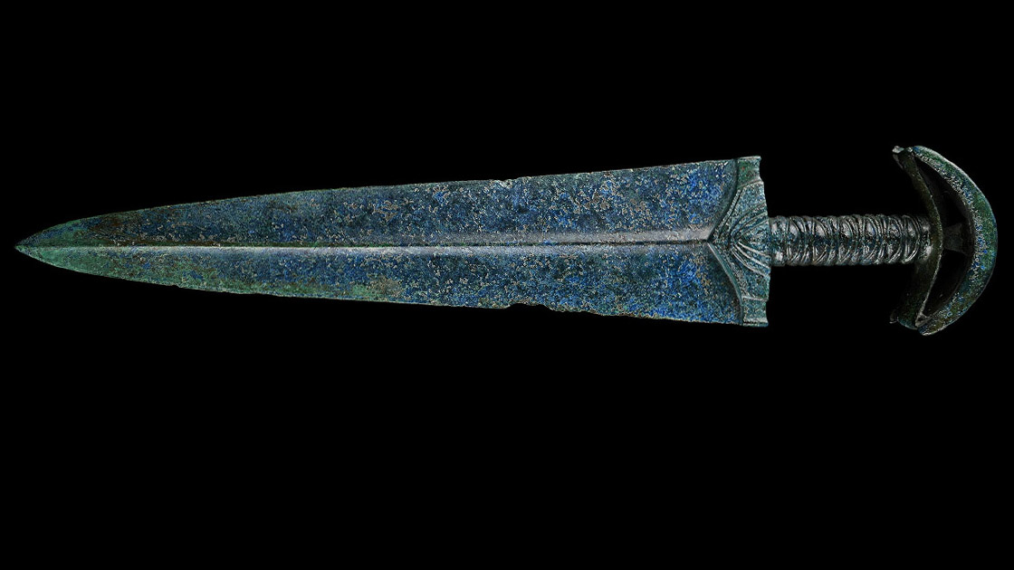 Large Luristan Bronze Short Sword