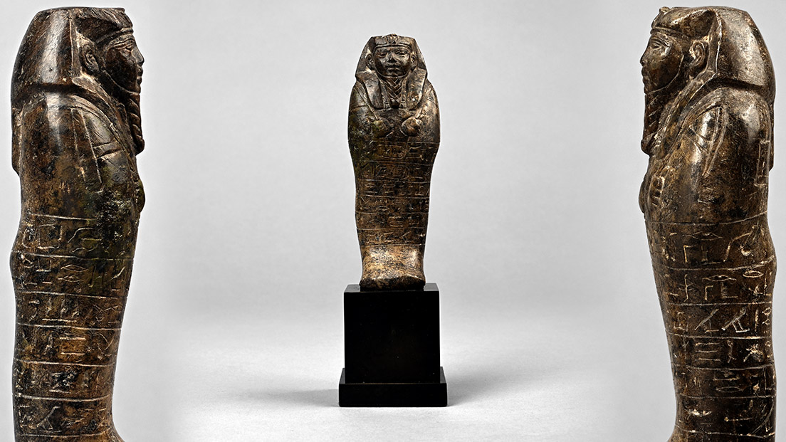 Egyptian Serpentine Shabti for King Senkamenisken