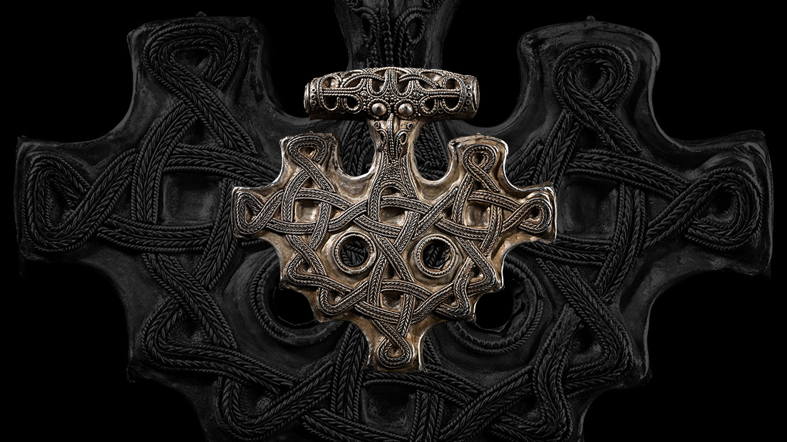 Very Large Scandinavian Viking Silver Tau Cross Pendant