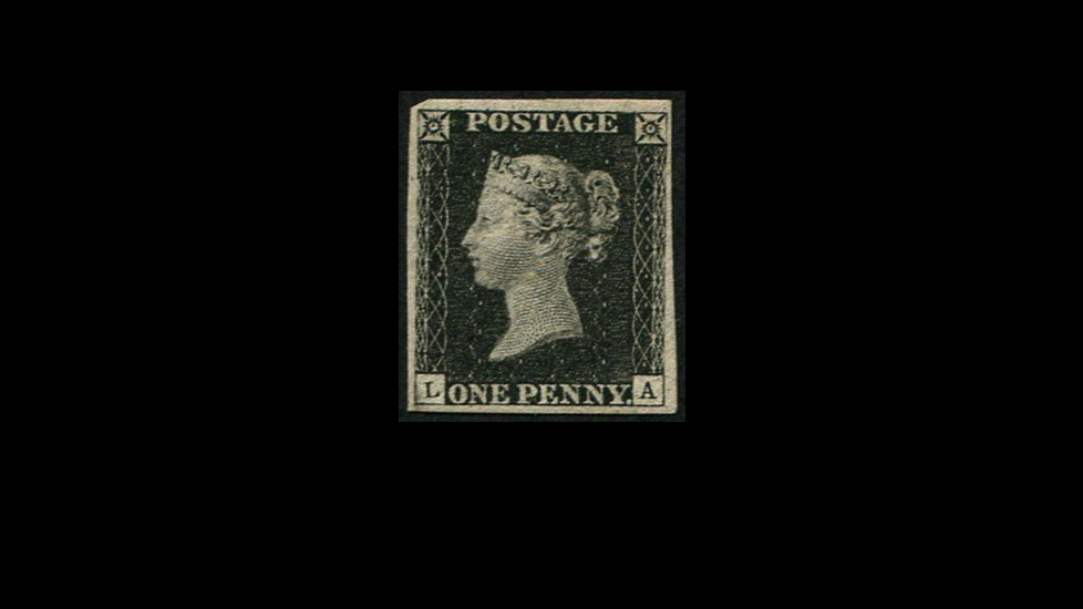 <slwhite>Penny Black Stamp, 1d Pl.4 'LA' Mint, Superb Fresh</slwhite>