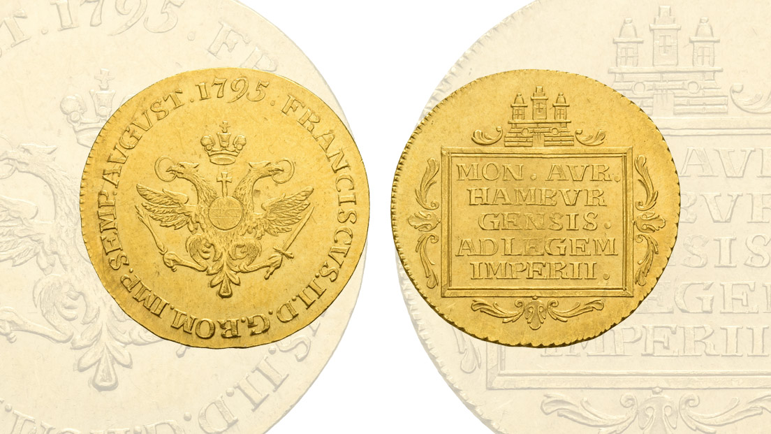 <slblack>German States. Free Hanseatic city of Hamburg, Franz II AV 2 Ducat<slblack>