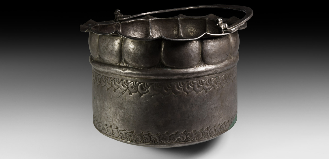 Large Viking Period Sogdian Silver Vessel with Animal Figures £70,000-£90,000