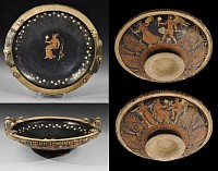 Greek Large Decorated Bowl Basin