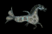 Roman - Enamelled Hippocampus Brooch