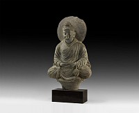 Gandharan Meditating Buddha Statue, 2nd-4th century AD