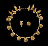 Greek Hellenistic Gold Necklace with Lions