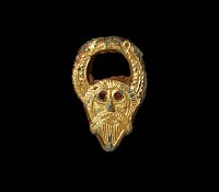 The 'Kingsworthy' Anglo-Saxon Horned Woden's Head Appliqué