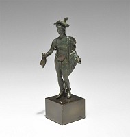 Roman Bronze Mercury Statuette
