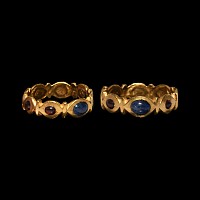 Roman Gold Ring with Gemstones