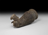 Greek Terracotta Horse Rhyton