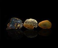 Cut and Polished Agate Geode End Group