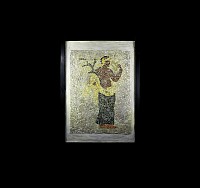 Roman Mosaic with Naiad Holding Frond and Golden Hydria