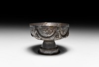 Medieval Silver Hexagonal Chalice