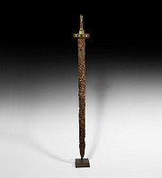 East Roman Migration Period Sword with Jewelled Guard