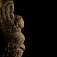 Hellenistic Marble Sphinx Trapezophoros