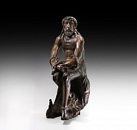 Gothic Statue of Christ as 'Man of Sorrows'