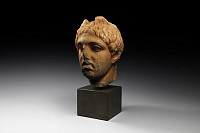 Roman Marble Head of Mercury