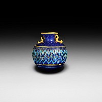 Greek Core-Formed Glass Aryballos