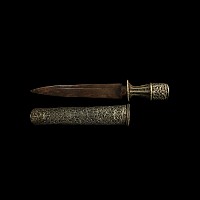 Tibetan Dagger and Scabbard