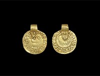 Saxon Gold Coin Pendant