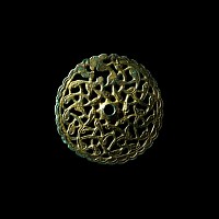 Viking Age Gilt Bronze Openwork Roundel with Interlaced Snakes