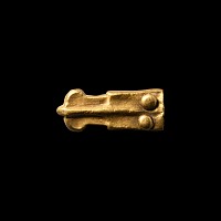 Medieval Gold Strap End