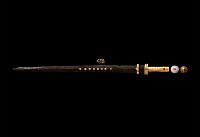 Migration Period Sword with Gold and Garnet Fittings