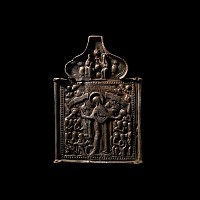 Post Byzantine Triptych Centre Icon of the Intercession
