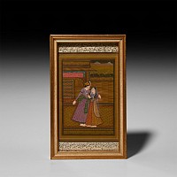 Framed Indian Watercolour Painting