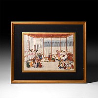 Indian Framed Watercolour Painting