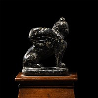 Egyptian Black Hardstone Sphinx
