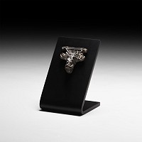 High-Status Scandinavian Viking Silver Snarling Dragon Mount