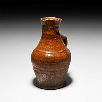 English Medieval Handled Flask