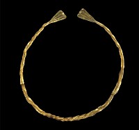 Celtiberian Gold Torc with Spatulate Finials